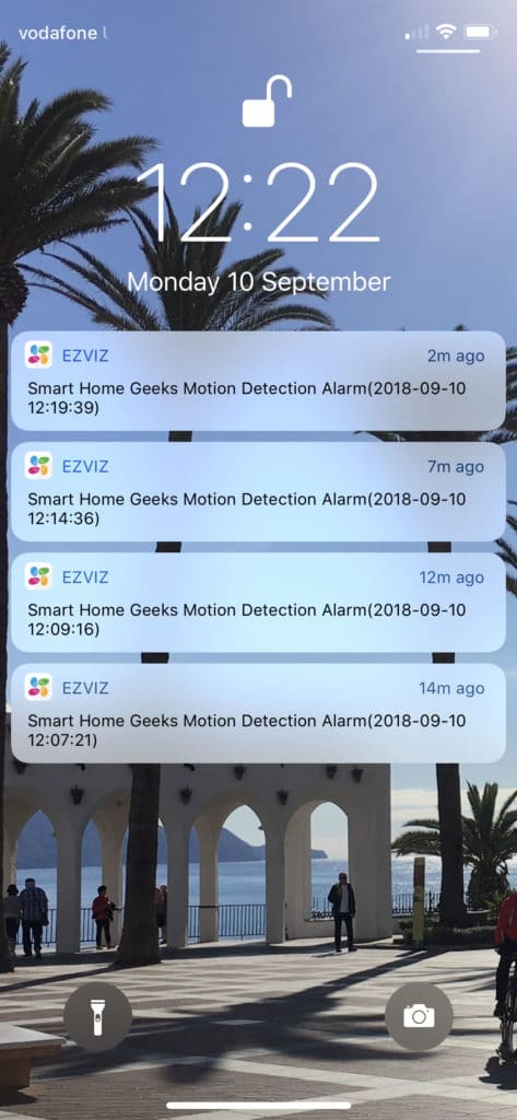 ezviz c2c mini o notifications