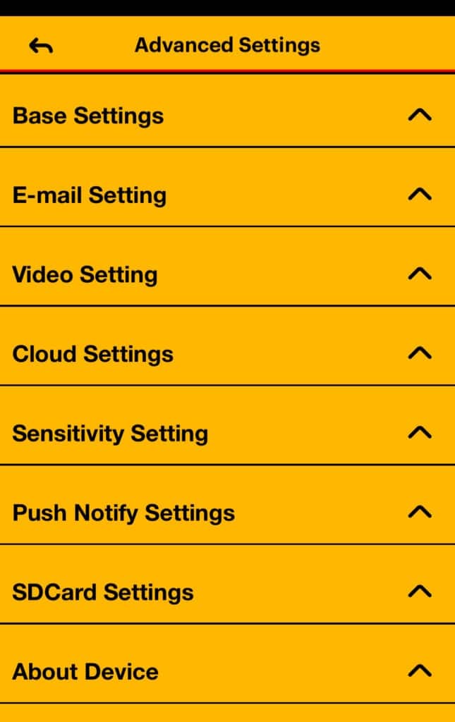 KODAK Security Camera Settings