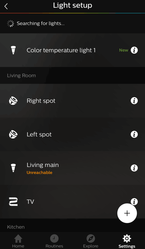 Adding Ikea bulbs to Hue added